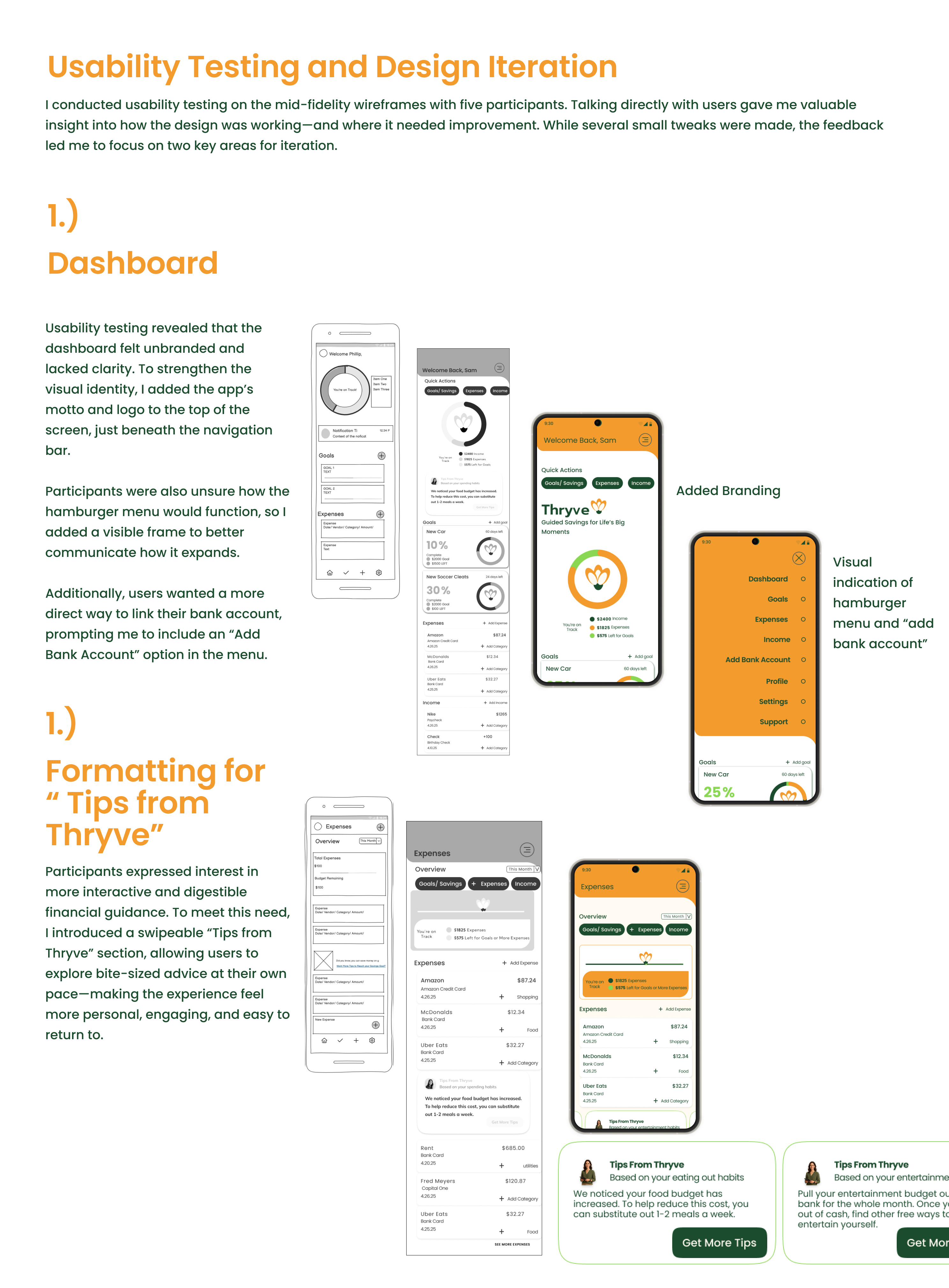 Usability Testing and Design Iteration
